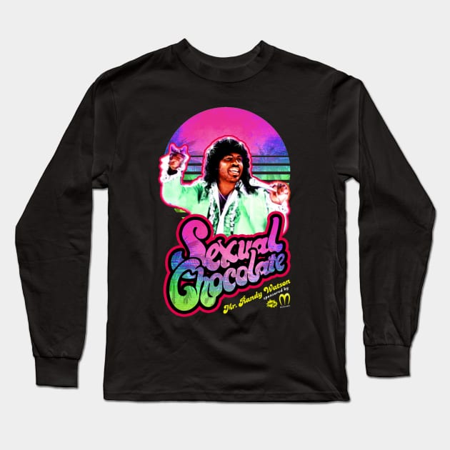 Retro sexual chocolate mr randy watson 80s Long Sleeve T-Shirt by fei2al